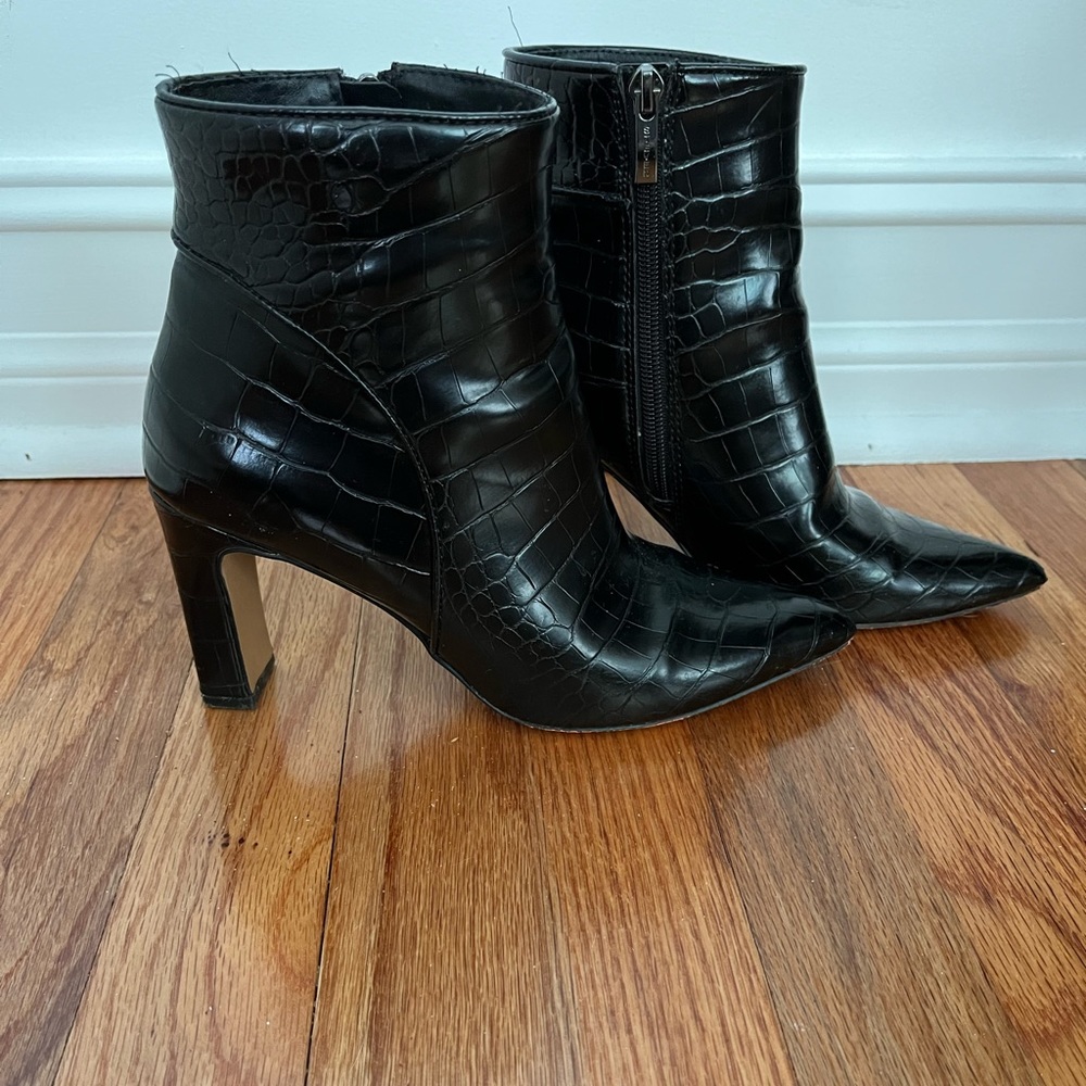 Black Heeled Booties ~ Steven by Steve Madden